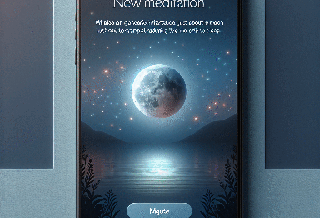 Imagen conceptual sobre TikTok lanza una nueva función de meditación para ayudarte a desconectar y dormir generada por inteligencia artificial